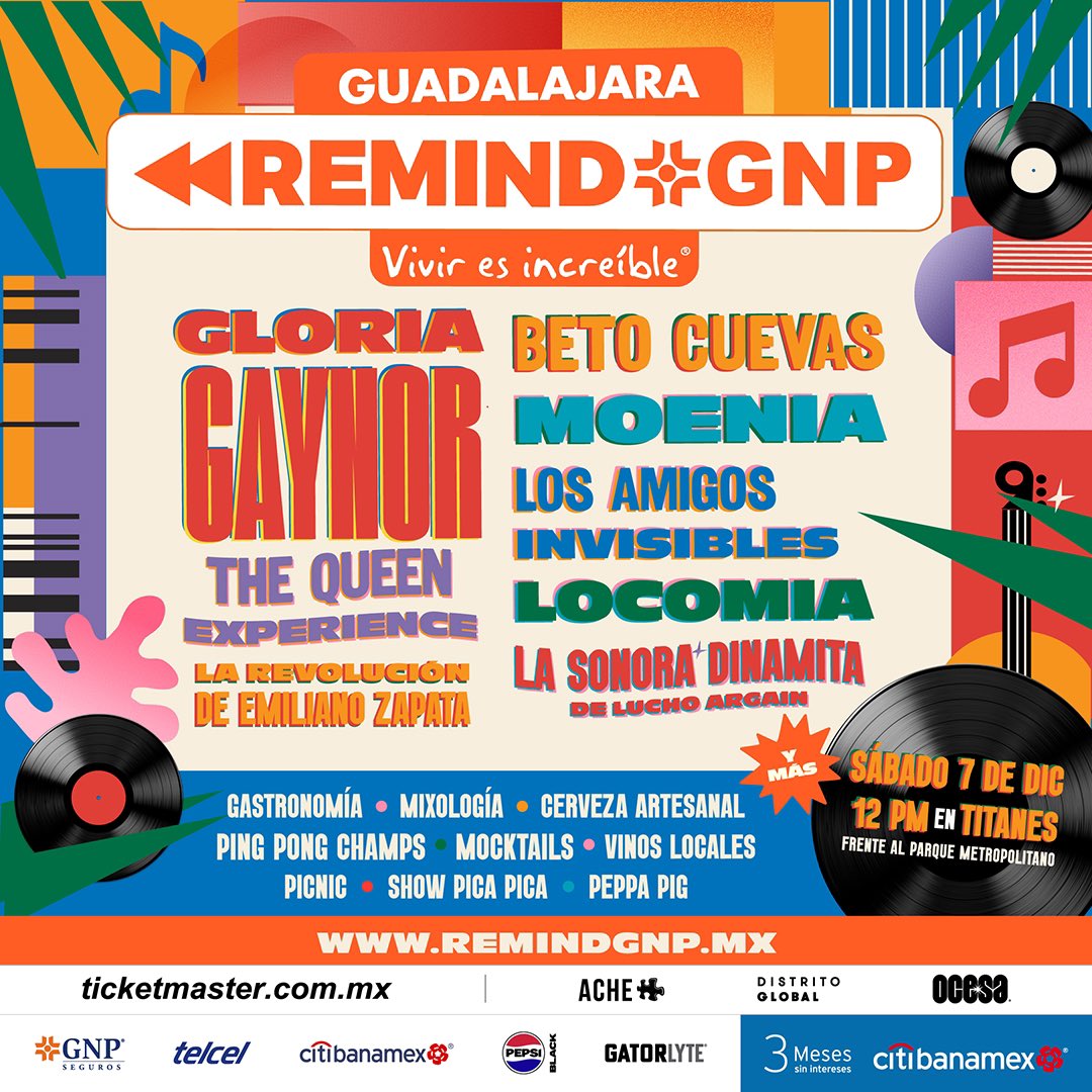 Los sintetizadores de <a href="/MoeniaMx/">MŒNIA</a> te llevarán directo a los 90 💿✨ Siente la vibra y déjate envolver en el <a href="/RemindGNP/">Remind GNP</a>… ¡una noche de puro power! ⚡🎶🎹
 
📍 Diciembre 07 en Titanes, frente al Parque Metropolitano 
 
🎟 Boletos remindgnp.mx/boletos
 
#WeAreMUST #PR #RemindGNP