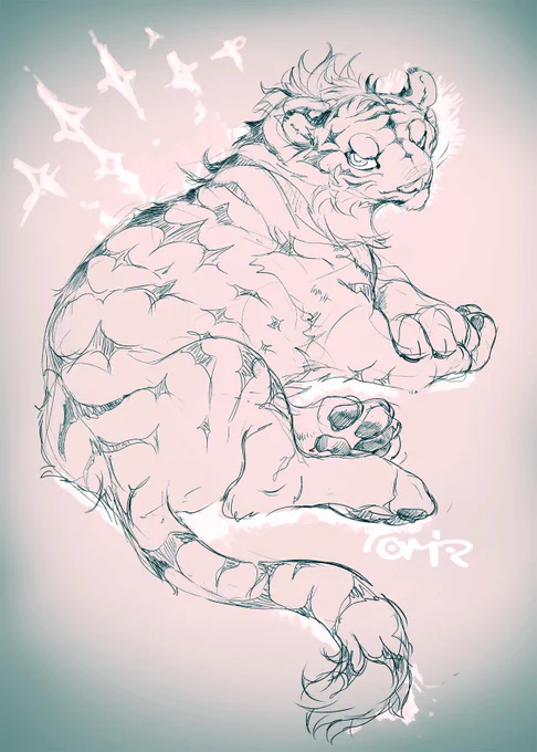 ipadお絵描き練習。 透明部保護出来ないのかねipad版Photoshopは 