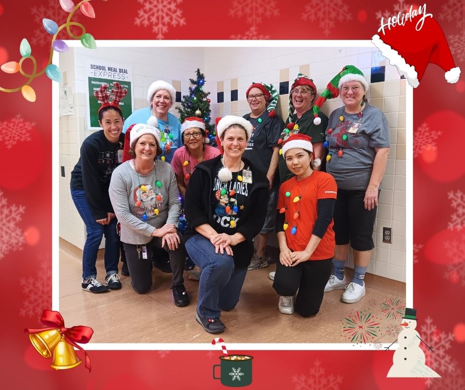LPSMenus's tweet image. It's Winter Spirit Week for Make-A-Wish at Southwest High School this week. Today was "Festive Holiday Hat Day". Foodzone staff really enjoyed participating with the rest of the school. Hats off to you all!

#feelingfestive
#weliketohavefuntoo
#insidethefoodzone