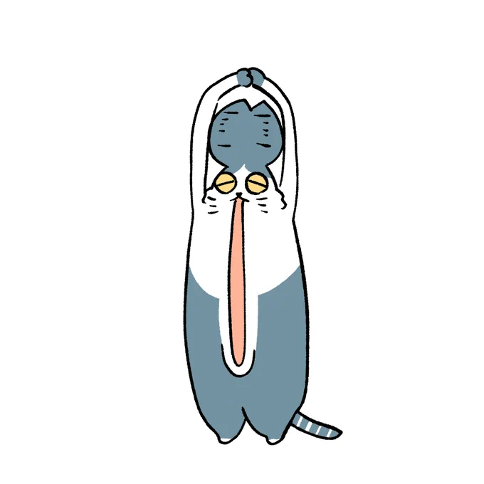 #本ミリバールあくびする猫です 
