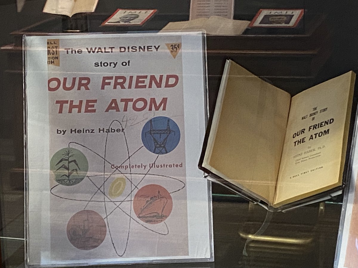 PalmeriJoAnn's tweet photo. #SpecialCollections Image-A-Day📚⚛️
The Walt Disney Story of Our Friend the Atom (1956) on display in "Atomic Era Materials in the Collections" exhibit (#HistSci Collections @OU_Libraries) #OTD #Oppenheimer #AtomicEra #PrimarySources https://t.co/9i2n414BnG https://t.co/Oh7ypiMepx
