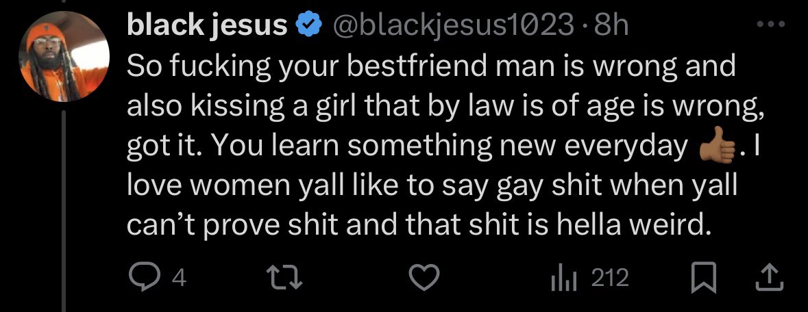 vs_babee's tweet photo. @blackjesus1023 @neepptonixx @ra64476 @Nyylliiak @GlamazonJay i 100% kno that you like 17 yr olds. minors in high school that still live w a guardian. can’t even get a drink w her. stop deflecting https://t.co/ytYxEwl2Ky