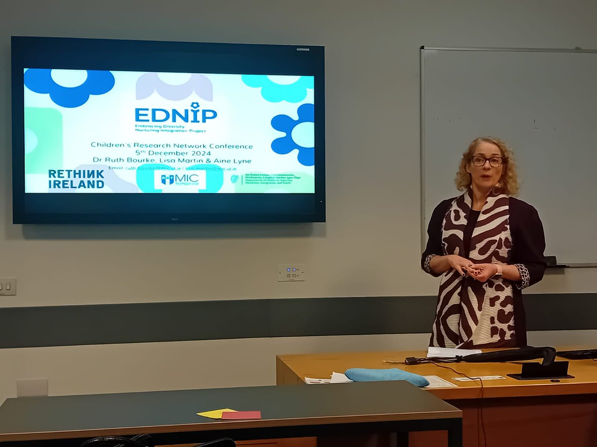 Nicola Mannion PhD (@nicolamannion1) on Twitter photo Dr Ruth Bourke <a href="/ruthmgbourke/">Ruth Bourke</a> was busy presenting today at <a href="/CRNINI/">Children's Research Network</a> Annual Conference. First presentation highlighted the benefits & need for multidisciplinary support in DEIS schools and second focused on the work of <a href="/EDNIP1/">EDNIP</a> on enhancing inclusion and integration in DEIS schools. Dr Ruth Bourke <a href="/ruthmgbourke/">Ruth Bourke</a> was busy presenting today at <a href="/CRNINI/">Children's Research Network</a> Annual Conference. First presentation highlighted the benefits & need for multidisciplinary support in DEIS schools and second focused on the work of <a href="/EDNIP1/">EDNIP</a> on enhancing inclusion and integration in DEIS schools.