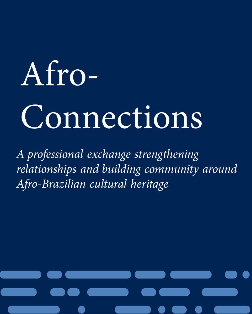@smithsonianglobal @nmaahc <a href="/EmbaixadaEUA/">Embaixada EUA Brasil</a>  @HeritageatState's new exchange with cultural heritage professionals in Brazil aims to strengthen cultural ties &amp; foster inclusive museum practices, highlighting African-descendant communities &amp; promoting cross-cultural collaboration.