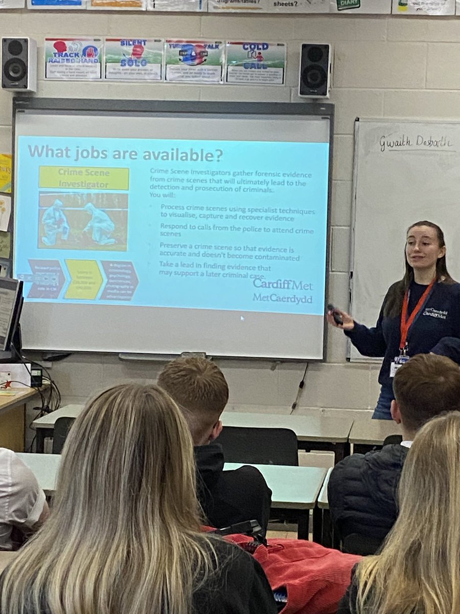 A big thank you to Kesia <a href="/cardiffmet/">Cardiff Metropolitan University</a> for speaking to our sixth form about routes into criminology, law and sociology; it opened up their eyes to a range of exciting opportunities 👏👏🙌🏻🙌🏻