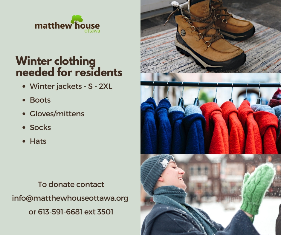 As the cold weather sets in, we are facing a huge need for winter items for our residents.

We are asking YOU for help!

Please consider donating gently used winter items or hosting a donation drive in your community, workplace or school

Please SHARE this post to spread the word