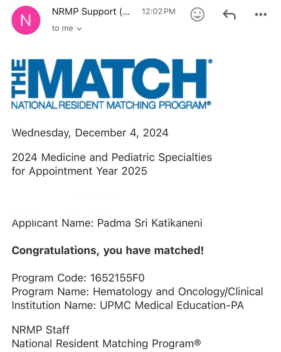 KatikaneniPadma's tweet photo. On to the next milestone✨
Beyond grateful to have matched at UPMC🥹
Thankful for all the support @amogh3892 and mentorship @annieimmcl @hemeoncfellow 
@UPMCHeme_Onc 
@UPMCHillmanCC 
@UPMCMercyIM https://t.co/ie8Bt3YQYO