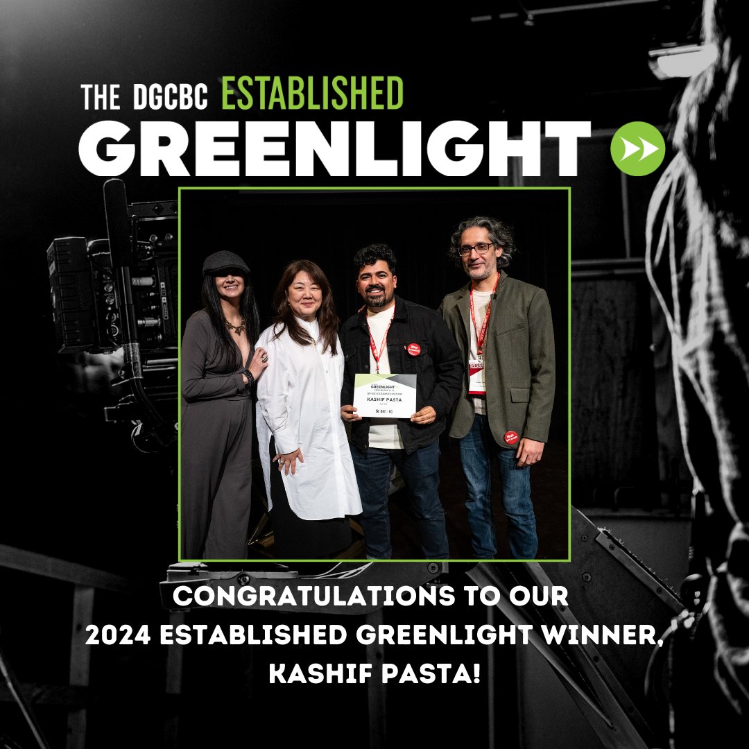 Congratulations to our 2024 DGC BC Established Greenlight Award Winner, Kashif Pasta and his project "Day One"!

We cannot wait to share it during our 2025 DGC BC Greenlight Live Pitch Event!