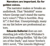 Edoardo Ballerini (@edoballerini) on Twitter photo Coming back to Twitter for a moment to thank <a href="/LaurenDaley1/">Lauren Daley</a> for this wonderful mention in <a href="/BostonGlobe/">The Boston Globe</a>.
Full article here: bostonglobe.com/2024/11/27/artโฆ
With thanks also to <a href="/WhittyAuthor/">Chris Whitaker</a> <a href="/amortowles/">amor towles</a> <a href="/PRHAudio/">Penguin Random House Audio ๐ง ๐</a> & <a href="/scottsherratt/">Scott Sherratt</a> while weโre at it. Coming back to Twitter for a moment to thank <a href="/LaurenDaley1/">Lauren Daley</a> for this wonderful mention in <a href="/BostonGlobe/">The Boston Globe</a>.
Full article here: bostonglobe.com/2024/11/27/artโฆ
With thanks also to <a href="/WhittyAuthor/">Chris Whitaker</a> <a href="/amortowles/">amor towles</a> <a href="/PRHAudio/">Penguin Random House Audio ๐ง ๐</a> & <a href="/scottsherratt/">Scott Sherratt</a> while weโre at it.