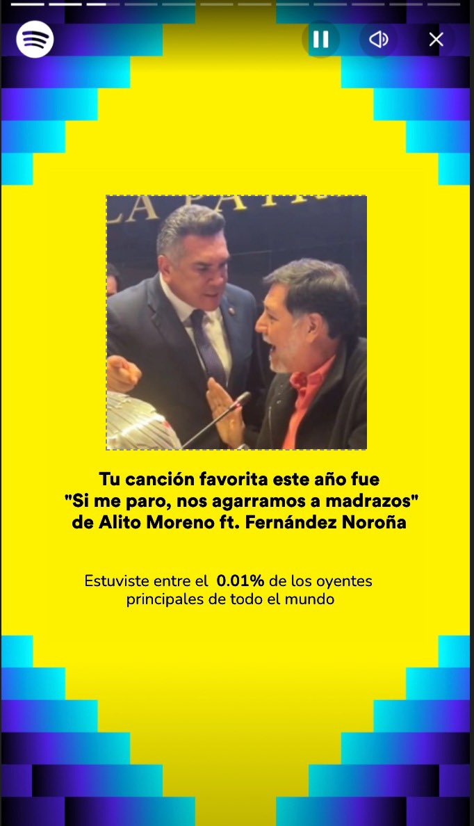 DiputadosOut's tweet photo. Ya salió nuestro #SpotifyWrapped2024 https://t.co/TCPZQMaa4K