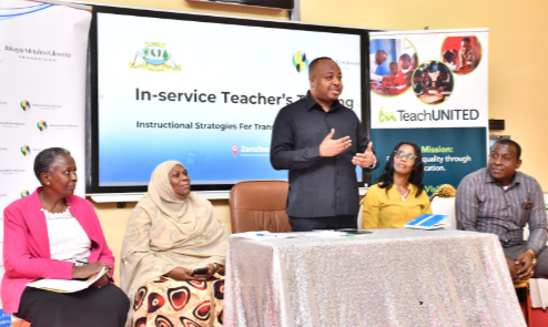 🌟 Empowering Teachers, Transforming Education!

35 educators celebrated progress in Zanzibar at the JMK Teacher Training graduation. Hon. Ali Hussein announced plans for school computers &amp; urged use of Innovation Hubs. Partnerships with TeachUNITED &amp; JMKF drive lasting impact.