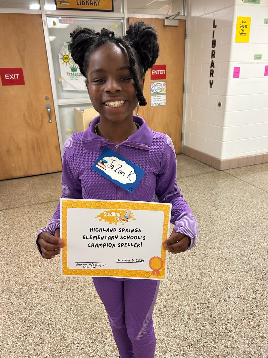 sm_washington08's tweet photo. Spelling Bee was a vibe today! The students were super encouraging and supportive of their classmates! #TheSpringerWay 🦘 https://t.co/IrLSyZT750