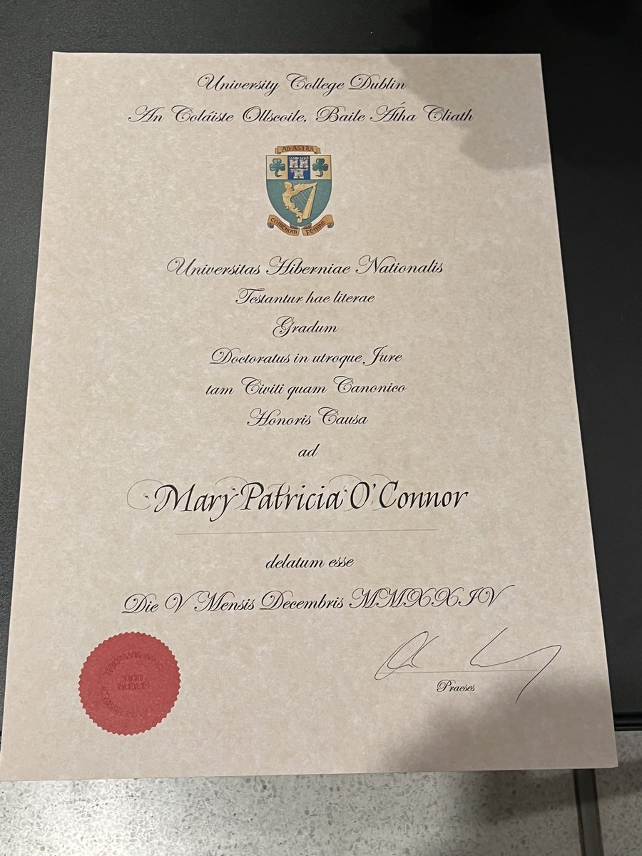 EndaJMcDonagh's tweet image. A true privilege to attend the @ucddublin honorary conferring  on @mocireland of a Doctorate in Law - Marie’s contribution to @PwCIreland, the FDI sector, Irish business. education and wider society is immeasurable. And if that’s not enough a role model for diversity #pwcproud