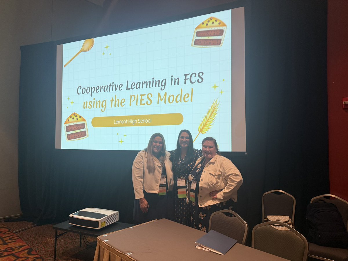 MrDuensing_lhs's tweet photo. Very proud of these @Lemont_HS Family and Consumer Science teachers for giving an excellent presentation today at the ACTE CareerTech Vision conference!  @LHS210Krolo @LHS210Wilcoxen @LHS210Mimnaugh https://t.co/JfCQaUf5TA