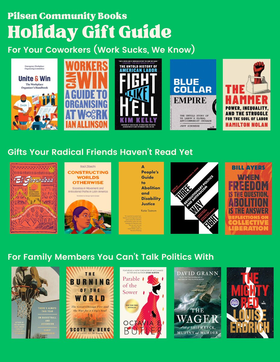 DID SOMEONE SAY GIFT GUIDE?!
pilsencommunitybooks.com/book-lists