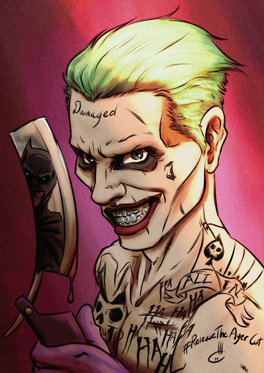 SupesBatsyArt's tweet photo. For Joker and Batman. 🃏🦇

#ReleaseTheAyerCut https://t.co/OmC6BNgaYm