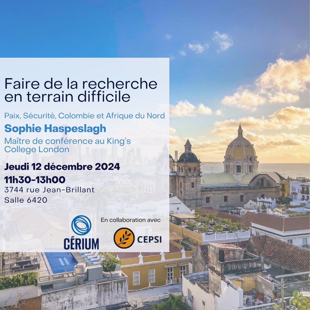 CÉRIUM (@ceriudem) on Twitter photo 💫 Ce cycle de conférences est un coup de cœur pour plusieurs membres de notre équipe !
Inscrivez-vous ici pour entendre <a href="/KCLSophie/">Sophie Haspeslagh</a> <a href="/KingsCollegeLon/">King's College London</a> sur la paix et la sécurité en Colombie et en Afrique du Nord : cerium.umontreal.ca/nouvelles-et-e…
<a href="/FASNouvelles/">FAS-UMontréal</a> 💫 Ce cycle de conférences est un coup de cœur pour plusieurs membres de notre équipe !
Inscrivez-vous ici pour entendre <a href="/KCLSophie/">Sophie Haspeslagh</a> <a href="/KingsCollegeLon/">King's College London</a> sur la paix et la sécurité en Colombie et en Afrique du Nord : cerium.umontreal.ca/nouvelles-et-e…
<a href="/FASNouvelles/">FAS-UMontréal</a>