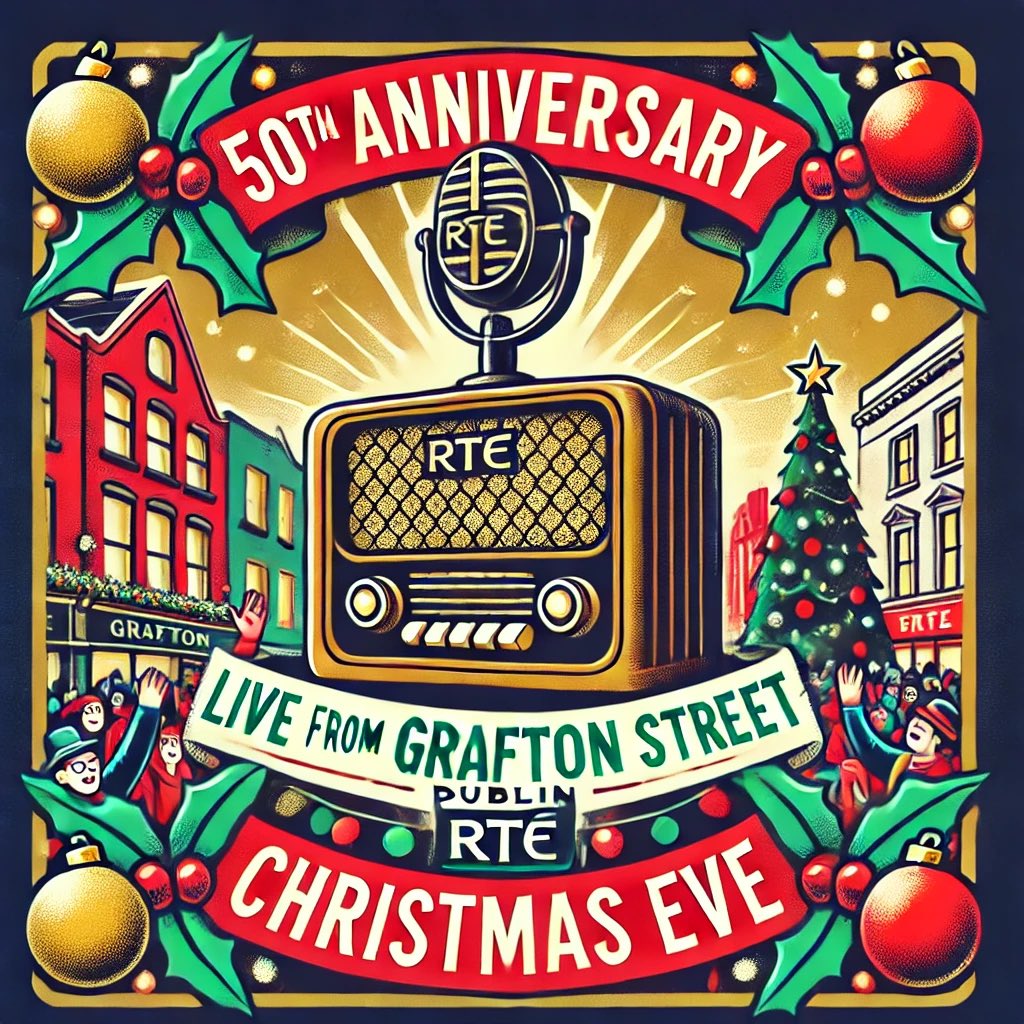 Join us for the 50th 9-11 am ⁦<a href="/rte/">RTÉ</a>⁩ ⁦<a href="/RTERadio1/">RTÉ Radio 1</a>⁩ ( image generated by Ai for the year that’s in it )