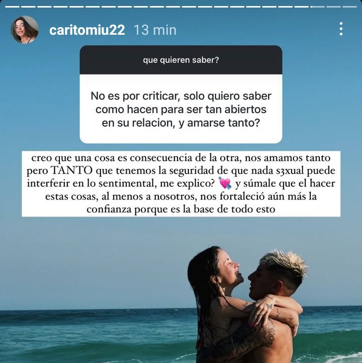 Yo realmente no puedo creer lo de Carito Muller. Cómo podés disfrutar ver como tu novio se coje a otra teniendo una bebé de 1 año??? MONOGAMIA o BALA.