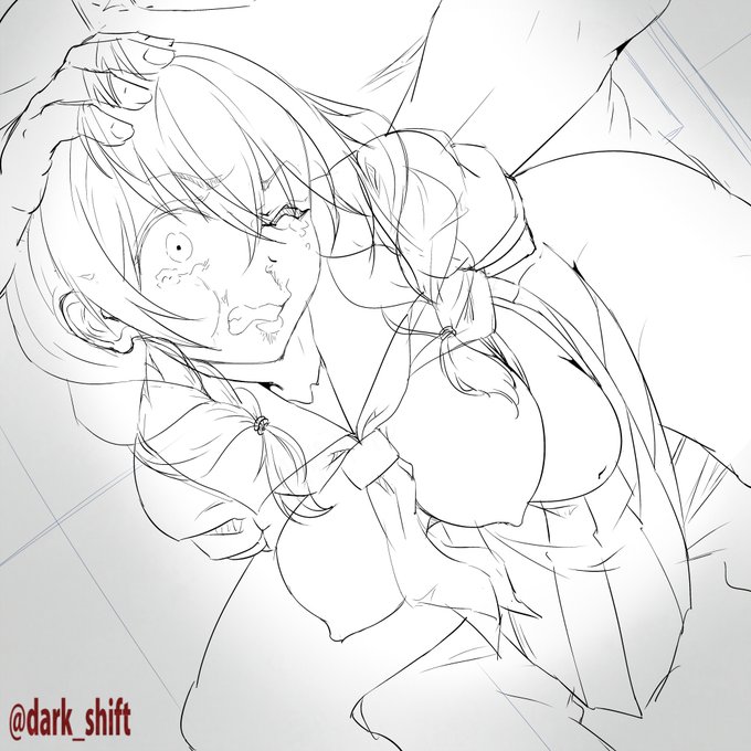 ⑱次絵 三つ編みさん act06 ラフ 