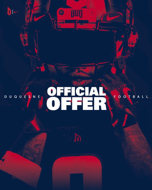 Duquesne University Offered‼️ <a href="/CoachQuaun/">Coach “DQ” Jamison</a> <a href="/DuqFB/">Duquesne Football</a>
