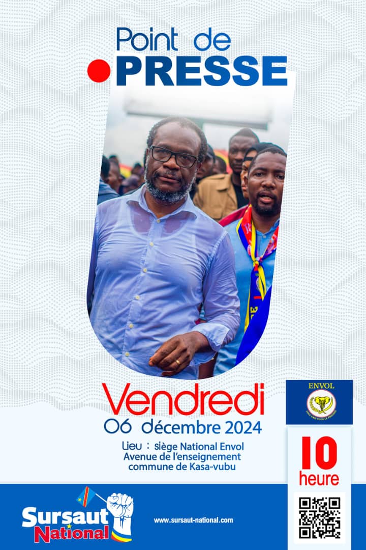 YvesBuya1's tweet photo. #RDC Rodrigue Ramazani (@rbekola), Secrétaire Général d'@Envol_Rd_Congo, met fin aux spéculations sur un éventuel soutien de @ds à une révision constitutionnelle.👇👇
@DSESANGA est avec les patriotes pour bloquer le complot des traîtres qui cherchent à offrir un 3ᵉ mandat à M. Tshisekedi. Fidèle à son combat avec le Sursaut National, jamais il ne siégera dans une commission de personnes vendues.
Rdv le 14 déc au Stade Municipal de Masina....