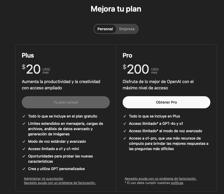 hgoalvarez's tweet photo. ChatGPT ya ofrece una suscripción de 200 dólares mensuales que ofrece acceso ilimitado a todos sus modelos 🤖 https://t.co/IyAQOF4bHN