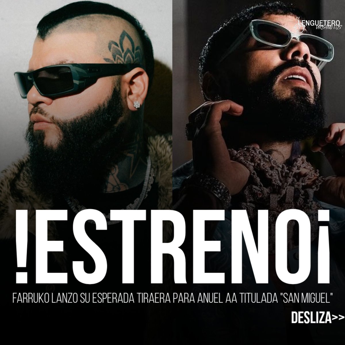 el_eqs's tweet photo. @FarrukoOfficial Estrenó En Todas Las Plataformas Su Esperada Tiraera Para @Anuel_2bleA Titulada "San Miguel" 🤯🔥 ¿Que Te Pareció? 👈 https://t.co/jkTKITO7TN