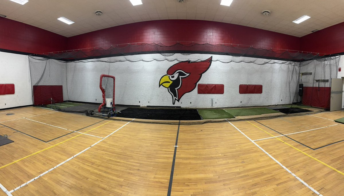 Indoor Facility is looking FUEGO with the new cage🔥