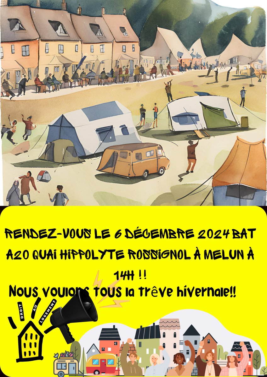 Parce que se loger n'est pas un crime et ne devrait ni être  une rente, merci <a href="/vpecresse/">Valérie Pécresse</a>  pour "la  gentrification outrancière" sur le 77 !!! 
Rdv A Melun 6/12/2024 DDETS à 14H
<a href="/Reporterre/">Reporterre 🌍 | Le média de l'écologie</a> <a href="/humanite_fr/">L'Humanité</a> <a href="/afpfr/">Agence France-Presse</a>