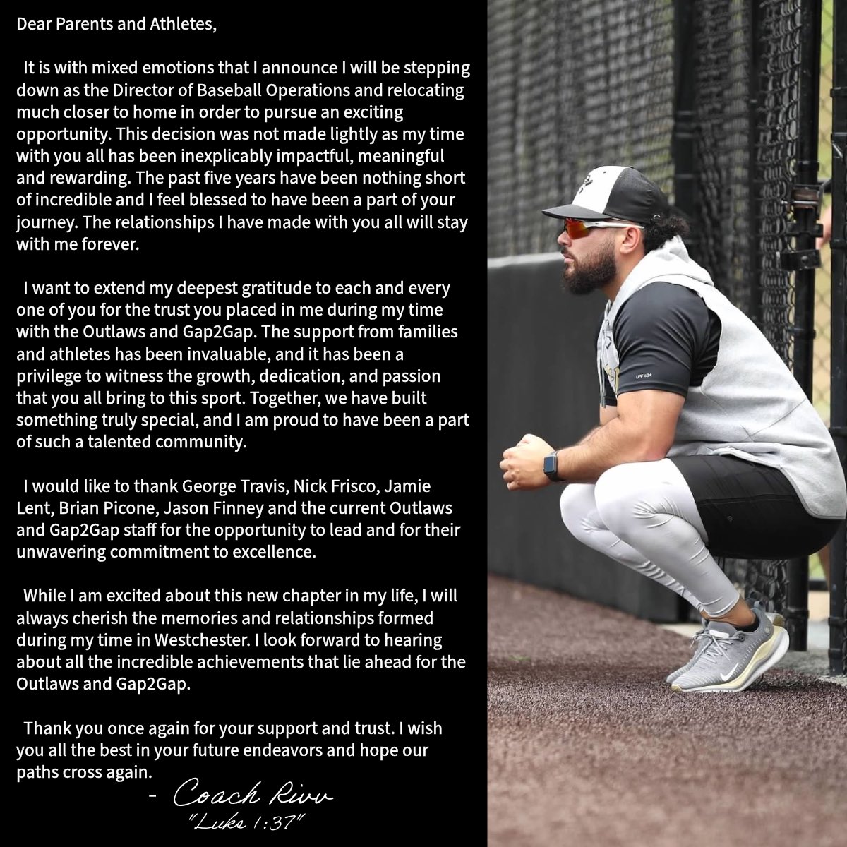 Thank you Outlaws | Gap2Gap
-
December 19th will be my last day training and programming athletes.