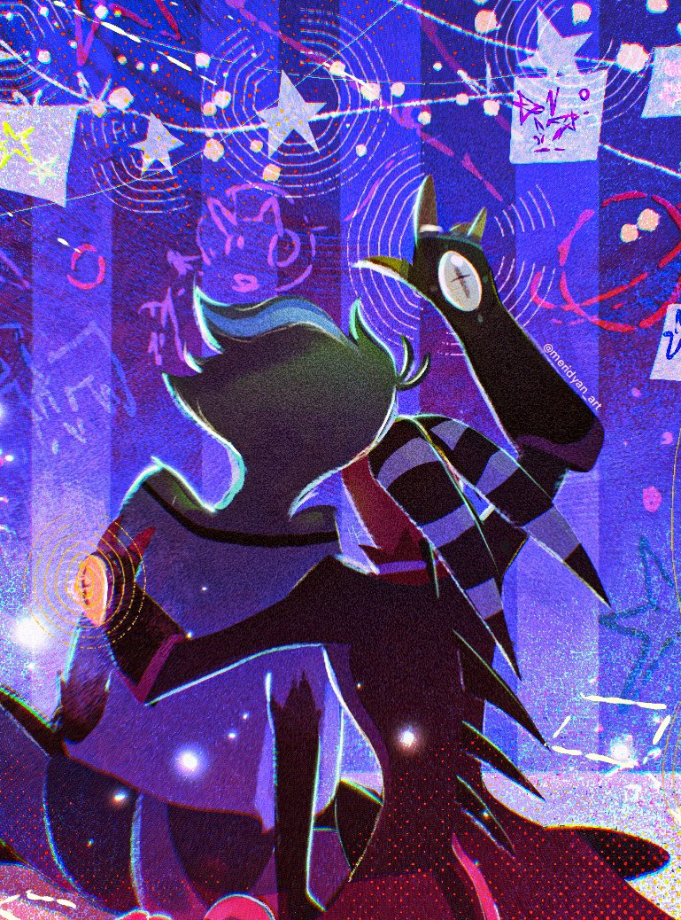 Meridyyyyyan's tweet photo. “In Our Sky” 
#Stolitz #Helluvaboss #stolashelluvaboss #stolasxblitzo #blitzø #Blitzo #Mastermind #vivziepop https://t.co/ae5axK6jIe
