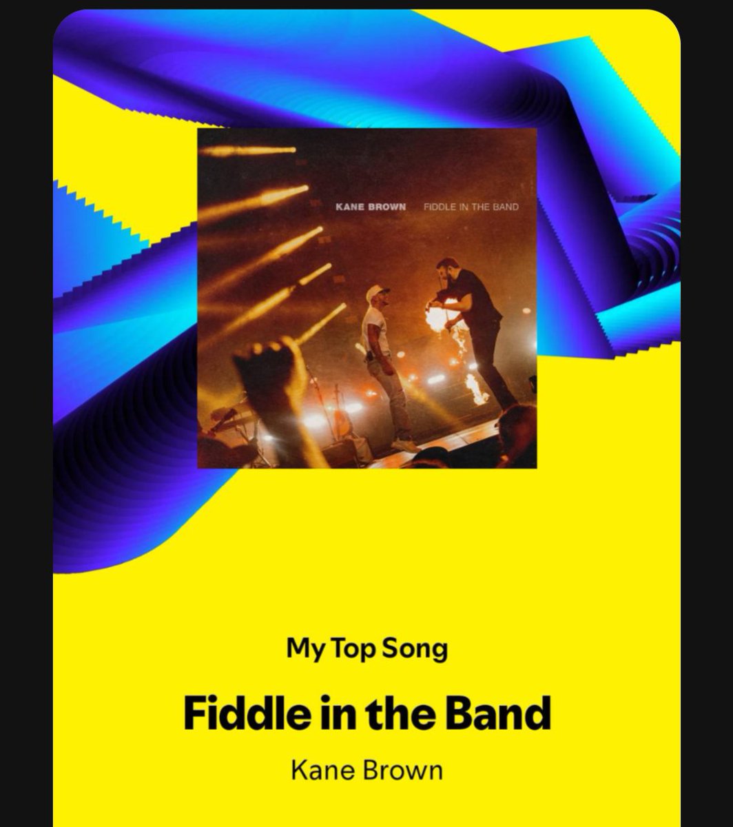MamaBearofTwinz's tweet photo. Loved this little surprise ! @kanebrown @Spotify #SpotifyWrapped2024 #Fiddleintheband https://t.co/DhfG8WpKzK