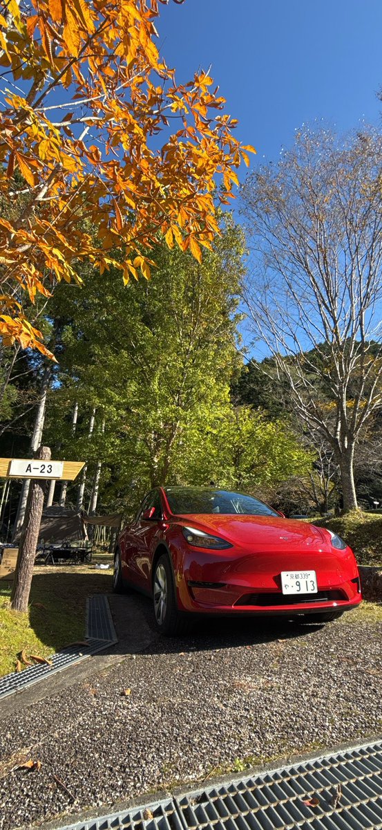 Ayumi1079505's tweet photo. おはようございます😎テスラで早くキャンプに行きたい…。
#テスラ #モデルy #tesla #teslamodely #キャンプ #テント #キャンプ初心者 #車好き女子 #ファミリーキャンプ #温泉巡り #温泉好き #ファミキャン初心者 #キャンプ女子 #キャンプギア #landfield #アルニカ #SABBATICAL https://t.co/GOHL2d5s6b