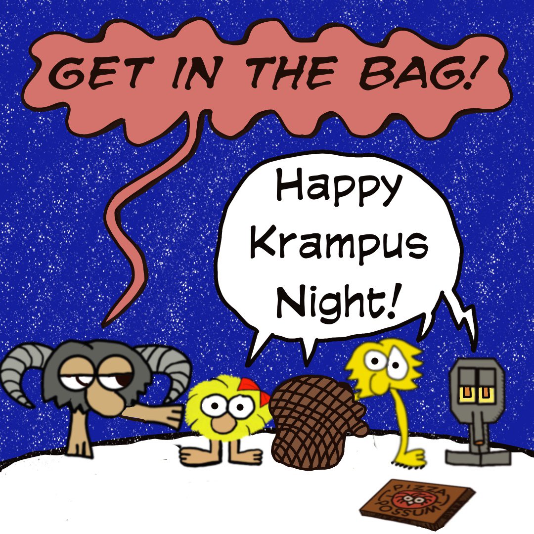 JoeIconic's tweet photo. Happy #Krampusnacht !
#notesfortracy #krampus #crittertribe #joeiconic https://t.co/oQ4Jcvy44c