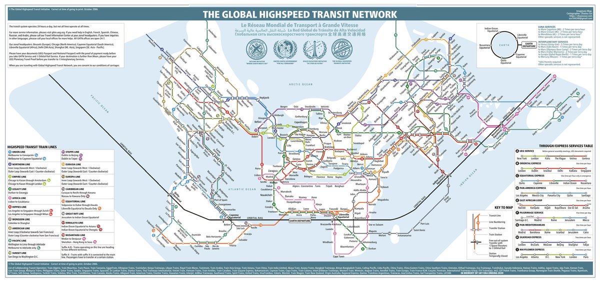 What it’d be like if we have a global highspeed transit network?