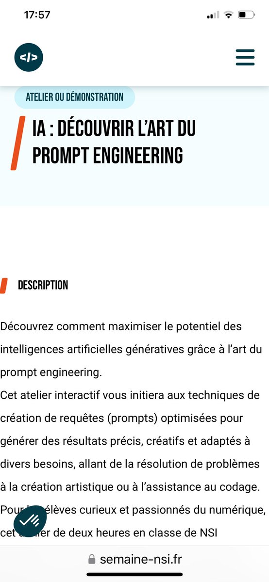 Aujourd’hui, dans le cadre de la semaine du numérique et des sciences informatiques <a href="/SemaineNSI/">Semaine du numérique et des sciences informatiques</a> notre professeur M. Pierre-Louis a animé un atelier sur l’IA. <a href="/acmartinique/">Académie de Martinique</a>