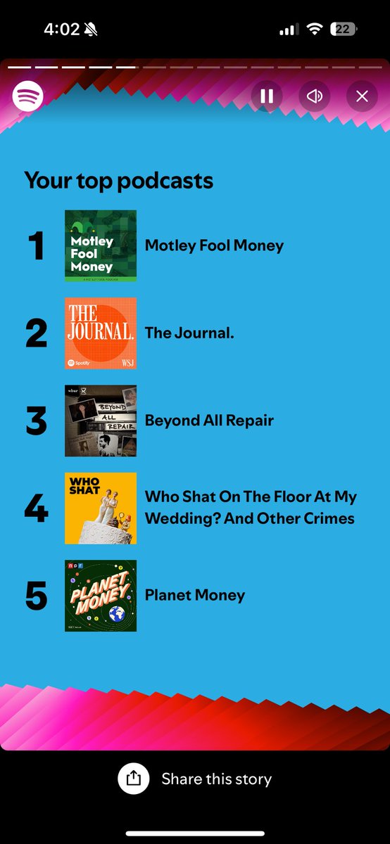 I try to be a supportive partner to <a href="/_jessicamendoza/">Jessica Mendoza</a>, but I do have my priorities…

#itpaystolisten #SpotifyWrapped