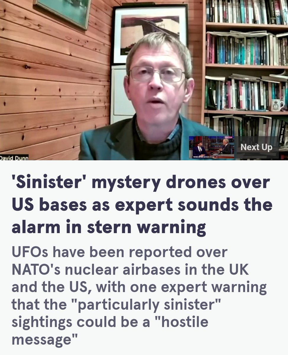 Jarrad_Winter's tweet photo. 🧐It's possible an adversary is behind the "#drones," but that's a more worrisome proposition than #UFOs.

"The #drones are not only hovering over aircraft on the ground at these bases, they're also being seen lurking near servicemen's married quarters." 

https://t.co/S1KV7lu2Oh https://t.co/gDoDS359kY
