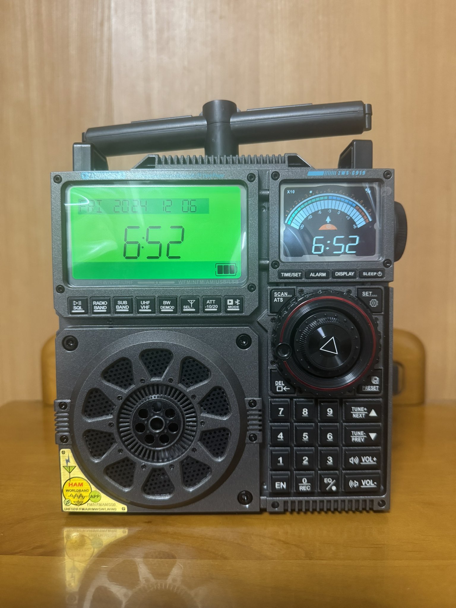 ZHIWHIS ZWS-C919 多機能ラジオチューナー BCLラジオ