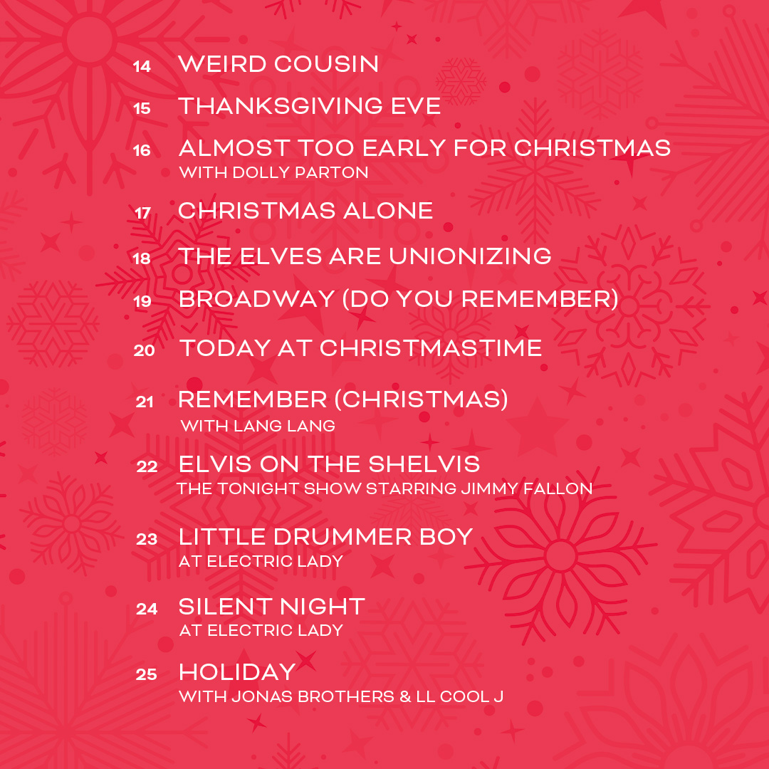 Holiday Seasoning, but make it DELUXE. 25 total songs featuring <a href="/jonasbrothers/">Jonas Brothers</a>, <a href="/llcoolj/">LLCOOLJ</a>, <a href="/jtimberlake/">Justin Timberlake</a>, Ariana Grande, <a href="/theestallion/">TINA SNOW</a> and more. Happy #HolidaySeasoning! Order now:  jimmyfallon.lnk.to/holidayseasoni… 🎄🎁🎶