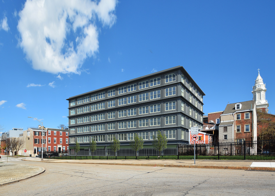 JackPhillyRE's tweet photo. Rendering vs. Realty: Lotus Lofts, Old City

75 units are making progress at 5th &amp; Vine. Lily Development brought in @AmbitArch for the design. After the Historical Commission required a few redesigns, it looks like a taupe-y gray facade it is.

More from the summer at the 'stack https://t.co/eKvKQDk3d8