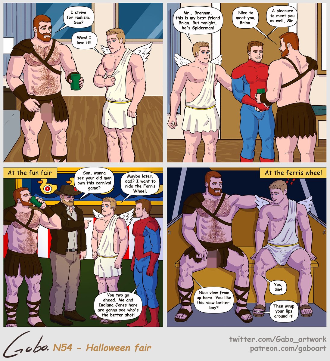 Gabo_artwork's tweet photo. Comic N54 - Halloween Fair 
Part (1 / 2),  rt for next part https://t.co/YoS6EPxgQy
