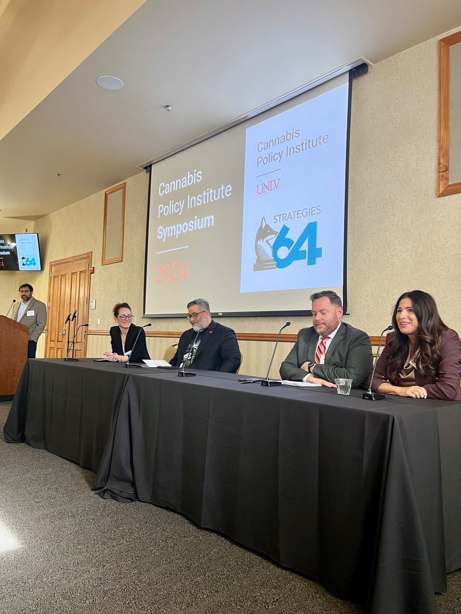 Nevada Cannabis Compliance Board (@nevadaccb) on Twitter photo Dozens of cannabis professionals and regulators attended the inaugural Cannabis Policy Symposium at UNLV.
Nevada Cannabis Compliance Board (CCB) Vice Chair, <a href="/Rianadurrett1/">Riana Durrett</a> , serves as the Director of the <a href="/CPIatUNLV/">Cannabis Policy Institute</a> .
CCB Chair Adriana Guzmán Fralick spoke as a panelist. Dozens of cannabis professionals and regulators attended the inaugural Cannabis Policy Symposium at UNLV.
Nevada Cannabis Compliance Board (CCB) Vice Chair, <a href="/Rianadurrett1/">Riana Durrett</a> , serves as the Director of the <a href="/CPIatUNLV/">Cannabis Policy Institute</a> .
CCB Chair Adriana Guzmán Fralick spoke as a panelist.