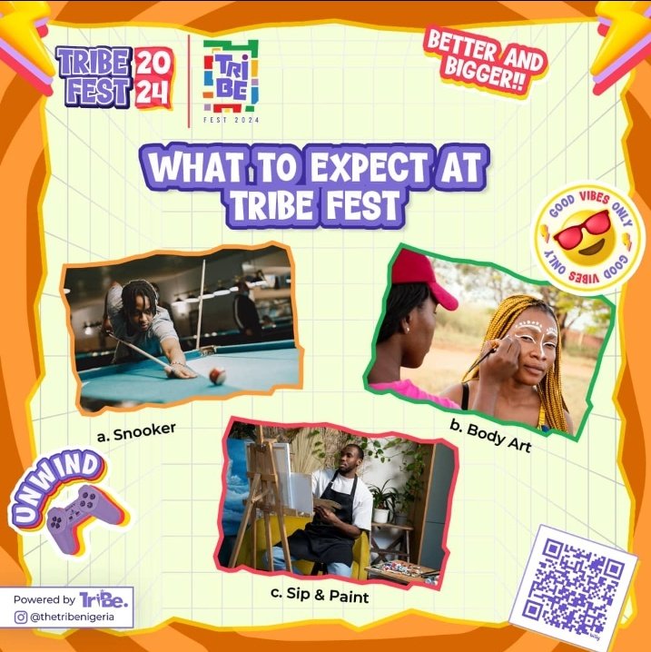 peng_writer's tweet photo. If you are in Lagos, don't miss out on #Trybefest
Tickets is just 5k and there are loads of things to enjoy.
https://t.co/7puor8IH6l https://t.co/XL40nNyL91