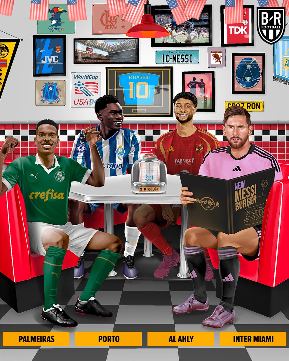 brfootball's tweet photo. 2025 Club World Cup draw 🌎🏆
GROUP A
Palmeiras 🇧🇷
FC Porto 🇵🇹
Al Ahly 🇪🇬
Inter Miami 🇺🇸 https://t.co/oUf8KThXiV