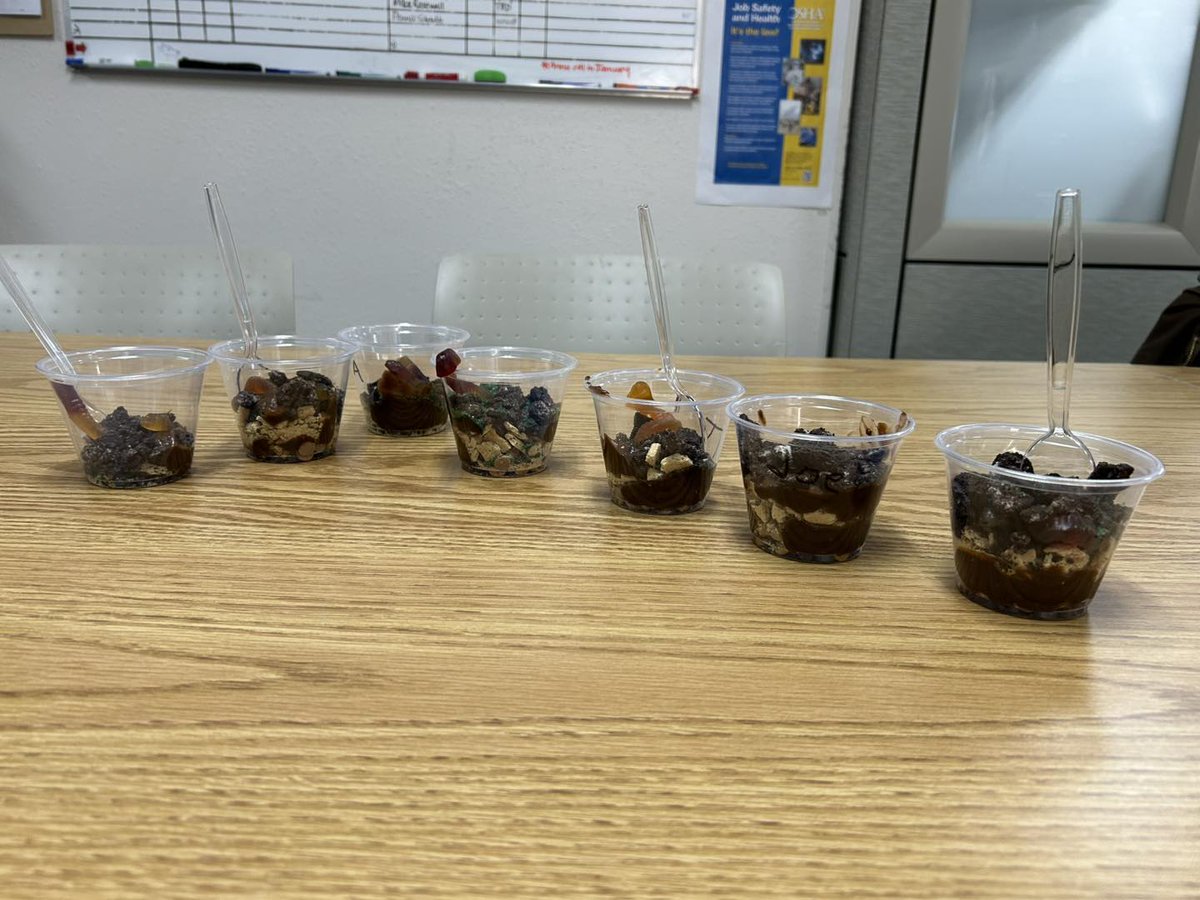 To celebrate #WorldSoilDay, we made Soil Layers Dirt Cups for an afternoon snack at the Winterset Field Office!
This is a great activity for kids (of all ages) to learn about the layers (horizons) of the soil.  Here’s a link to the directions we used: teachbesideme.com/edible-earth-s…