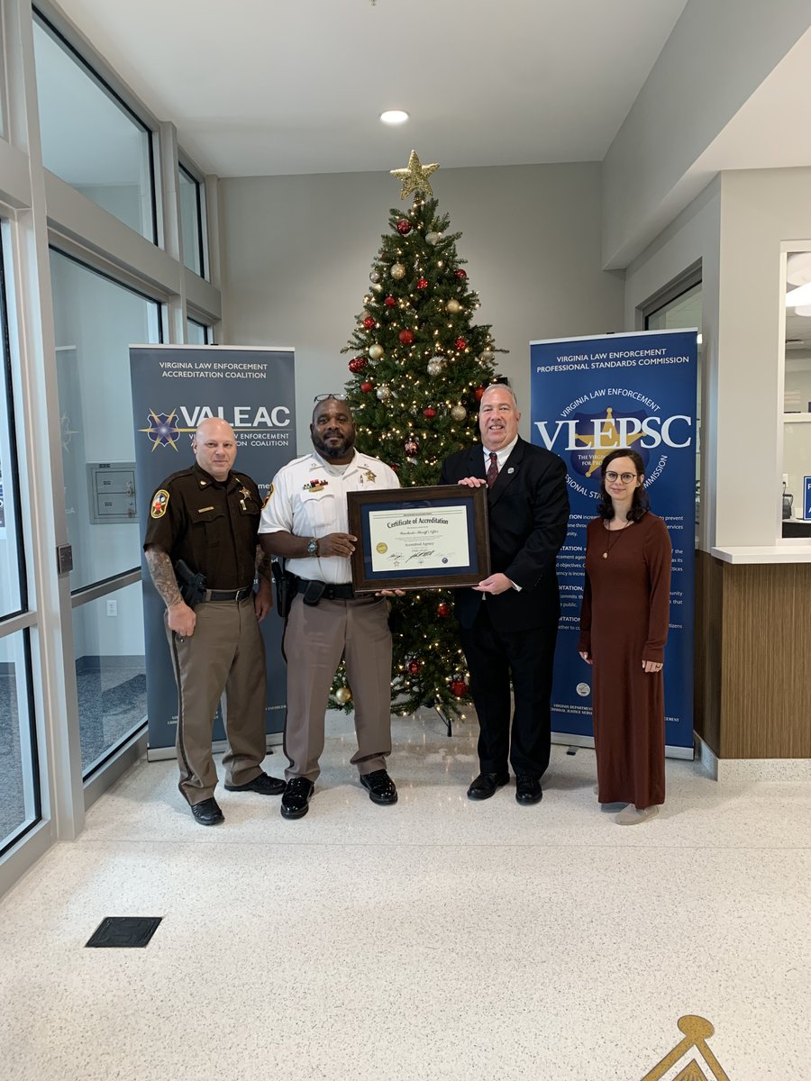 Congratulations to the City of Winchester Sheriff's Office on their reaccreditation from the Virginia Law Enforcement Professional Standards Commission!
