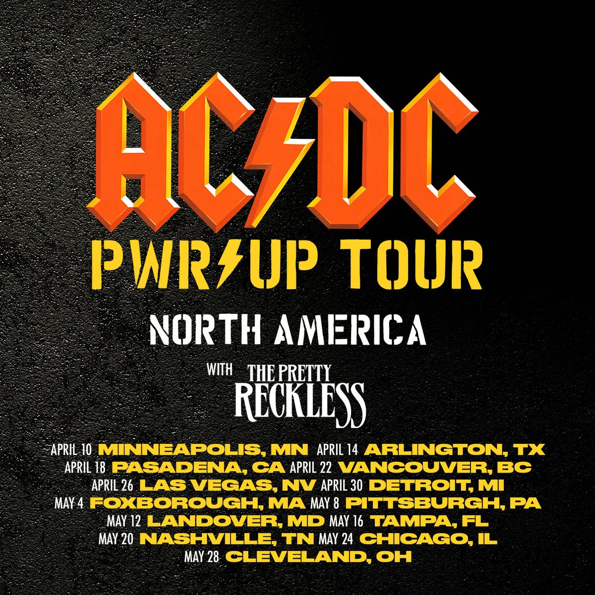 acdc's tweet photo. Are you ready?
Tickets for North American shows are on sale today! 

https://t.co/WY5MTKqn0f https://t.co/jnZb2QqzUp