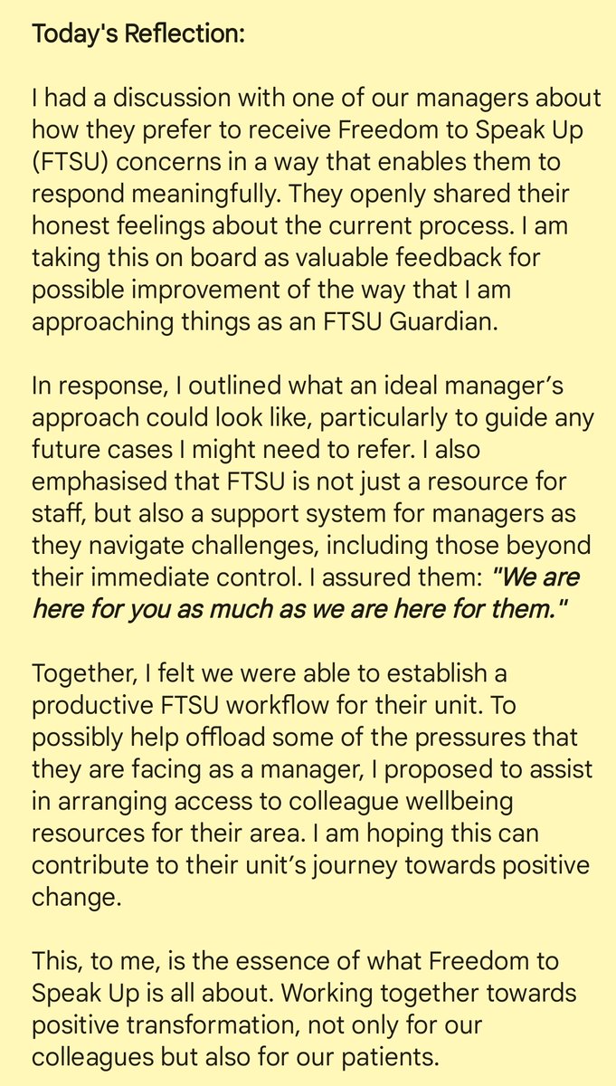 Kara Mallonga (@karamallonga) on Twitter photo Are you a <a href="/UHMBT/">MorecambeBayNHSTrust</a> senior leader or manager? Let’s collaborate to explore ways for you to be able to effectively address concerns, ensuring patient and colleague safety.
We’re here to support you and your team—reach out anytime to discuss how we can best help. #FTSU #TeamSupport Are you a <a href="/UHMBT/">MorecambeBayNHSTrust</a> senior leader or manager? Let’s collaborate to explore ways for you to be able to effectively address concerns, ensuring patient and colleague safety.
We’re here to support you and your team—reach out anytime to discuss how we can best help. #FTSU #TeamSupport